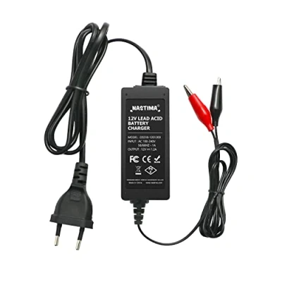Afbeelding van NASTIMA 12 V 1200 mA oplader voor loodzuur (SLA), met meervoudige bescherming tegen kortsluiting en overbelasting, auto&#039;s loodzuuraccu, motorfietsen, voertuigen, mountainbikes