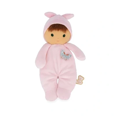Afbeelding van KALOO Zeer zachte en pluizige babypop zacht lichaam stoffen pop kleur roze 24 cm wasbaar vanaf de geboorte K222005