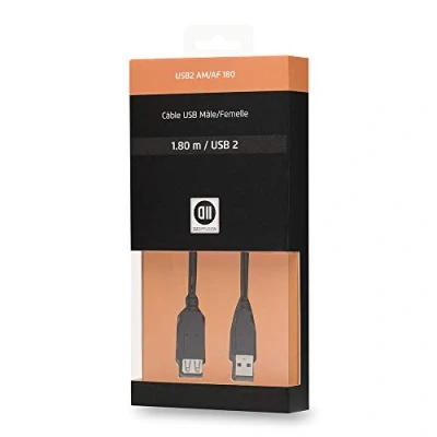 Afbeelding van D2 Diffusion USB verlengkabel (M) naar (V) 2.0 1.8 m