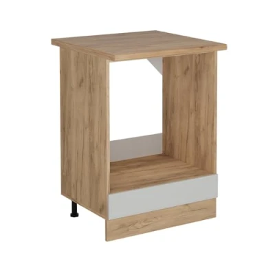 Afbeelding van Vicco Ovenombouwkast R Line, Wit Landhuis/Krachtige Eik goud, 60 cm , WB