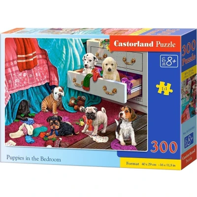 Afbeelding van Castorland Puppies in the Bedroom 300 stukjes