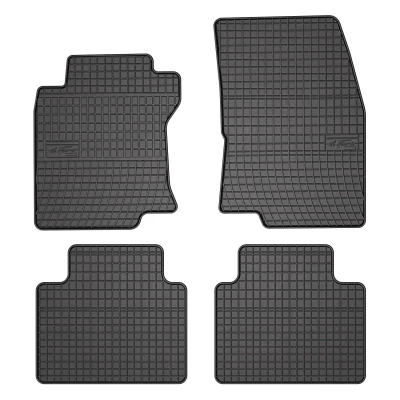 Afbeelding van FROGUM 0458 Vloermatset Rubber voor en achter 4 Zwart Op maat gemaakt NISSAN: X Trail