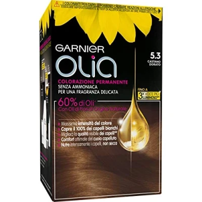 Image de olia coloration cheveux brun d&#039;or n. 5,3