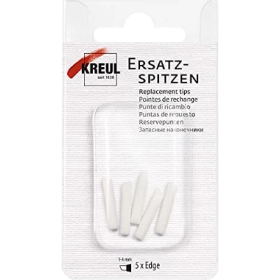 Afbeelding van Kreul 5 stuks reservepunten voor Triton, acrylmarker, rand, solo, Goya, maskering, medium glas en porselein, pen, klassieke kalligrafie