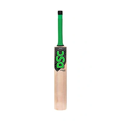 Afbeelding van DSC Condor Sizzler Kashmir Willow Cricket Bat Kleur: Beige &amp; Groen Maat: Korte steel Materiaal: ballen Type : Voor lederen Speelwijze All Round Monsterlijk slaggebied Gewicht :1200 gram