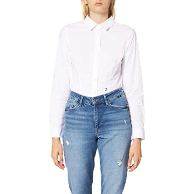 Afbeelding van Seidensticker Business Bodystlye SLIM Overhemdblouse, Dames, Maat: 46, White