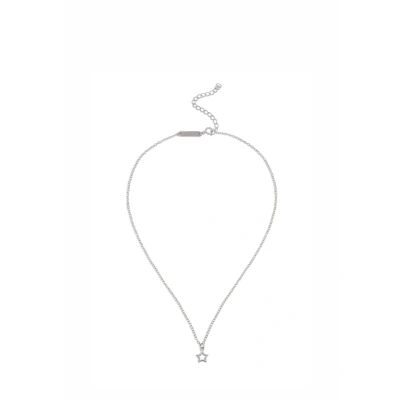 Afbeelding van SINGULARU Halsketting You&#039;re a Star. Sterling zilver met 18Kt of Rhodium vergulde afwerking. Fijne ketting stermotief 8 x mm. Lengte 40 cm. Sieraden voor dames, Eén maat, Zilver, Geen