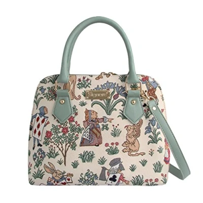 Afbeelding van Signare Handtas Driehoekstas Gobelin Alice in Wonderland 25258