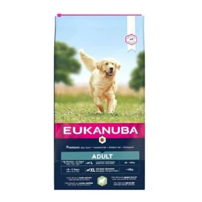 Afbeelding van Eukanuba Adult Large Breed Lam&amp;Rijst Hondenvoer 12 kg