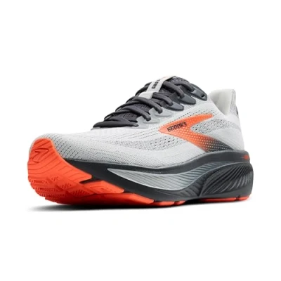Afbeelding van Brooks Ghost 17 White/Pink Clay/Gecko, Ebbenhout oranje paddestoel
