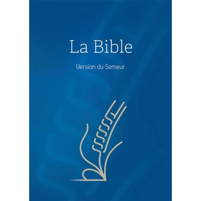 Image de Bible, version Semeur, rigide bleue, tranche blanche