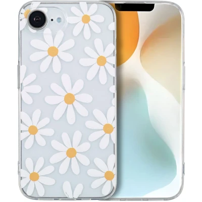 Afbeelding van imoshion hoesje Geschikt voor iPhone 16e Design verpakking Daisy Flower