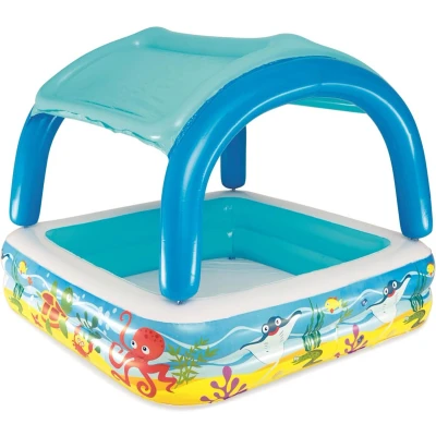 Afbeelding van Bestway Speelzwembad met overkapping 140x140x114 cm blauw 52192