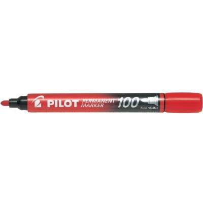 Afbeelding van Permanente markeerstift Pilot SCA 100 Rood (12 Stuks)