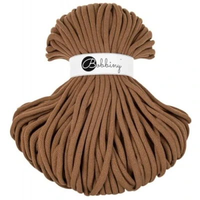 Afbeelding van Bobbiny Jumbo gevlochten macramé koord 9mm (karamel) 100m