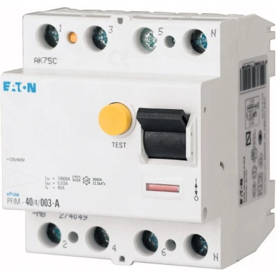 Afbeelding van Eaton aardlekschakelaar 4 polig 63 ampere PFIM 634003 A MB