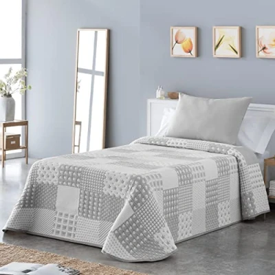 Afbeelding van VIALMAN Sofia 21 lichte sprei voor tweepersoonsbed, 150 cm, 250 x 270 grijs