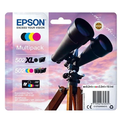Image de Pack de Cartouche d&#039;encre Epson Jumelles noir XL, 3 couleurs
