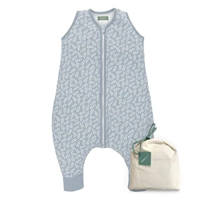 Image de molis&amp;co. Gigoteuse été Bébé Tog 0,5 100% Coton (Oeko TEX) Turbulette Longueur Ajustable (120 130 cm) pour Garçon en Fille Blue Garden