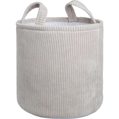Afbeelding van Baby&#039;s Only Opbergmand kinderkamer &amp; babykamer Speelgoedmand Wasmand Sense Kiezelgrijs Ø38 cm