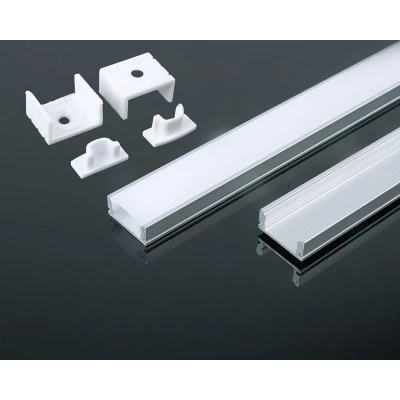 Afbeelding van V TAC VT 8113 LED stripverlichting Montageset met diffuser Zilver IP20