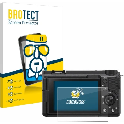 Afbeelding van BROTECT Screenprotector voor Sony Alpha ZV E10 II Folie Beschermfolie Beschermglas transparant