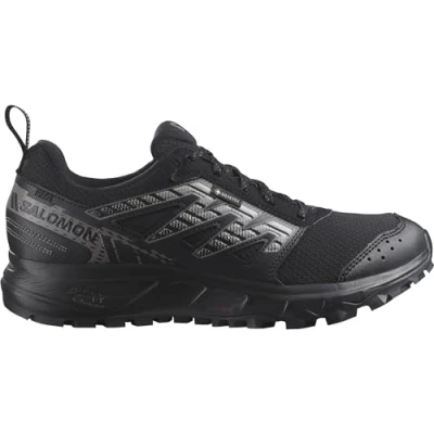 Afbeelding van Salomon Wander GTX Outdoorschoenen, Dames, Maat: 40 2/3, Black/plum kitten/gull Kunststof/ textiel