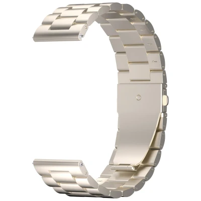 Afbeelding van iMoshion Stalen 22 mm bandje Geschikt voor Garmin Venu 2 / Fenix 7 Pro 7s 6 Vivoactive 4 Polar Grit X Vantage M2 V2 Sterrenlicht