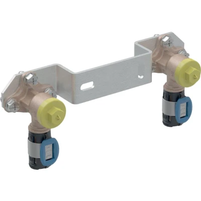 Afbeelding van Geberit Flowfit Geminibeugel Met 2 Muurplaten Brons 16 x
