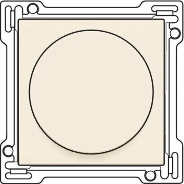 Afbeelding van Afwerkingsset voor draaiknopdimmer of snelheidsregelaar, cream