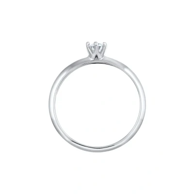Afbeelding van Elli SOLITÄR LAB Ring, Dames, Maat: 54, Silber