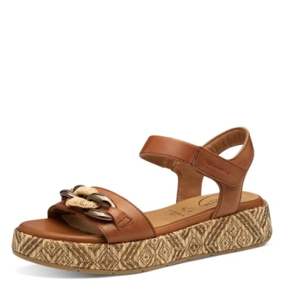 Afbeelding van TAMARIS Comfort damessandalen, cognac, 37 EU, Cognac., EU