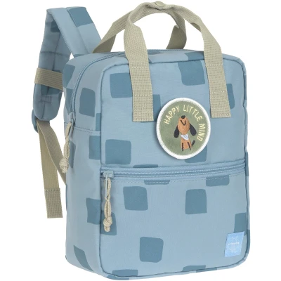 Afbeelding van LÄSSIG sac à dos pour enfant avec sangle de poitrine maternelle 28 cm, 7 litres, 3 ans/Mini carré Motif fête Bleu