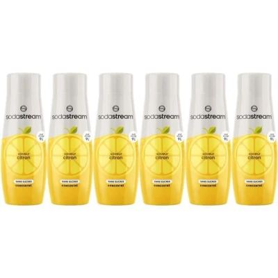 Afbeelding van SODASTREAM Concentrates Pak van 6 suikervrije citroenconcentraten Tot 54 liter dranken 440 ml