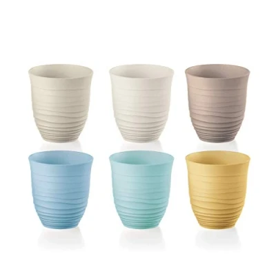 Afbeelding van Guzzini Tierra, set van 6 lage glazen, bekers gerecycled kunststof meerkleurig, Ø 9 x h 9,5 cm 350 ml 17950352