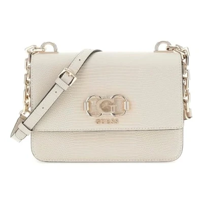 Afbeelding van GUESS schoudertas Salinge Flap Crossbody Bag Taupe