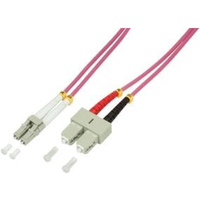 Afbeelding van LogiLink FP4LS03 Glasvezel Optische vezel Aansluitkabel 50/125 µ Multimode OM4 3.00 m
