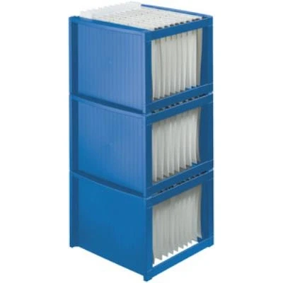 Image de Helit bac pour dossiers suspendus (40 dossiers), bleu