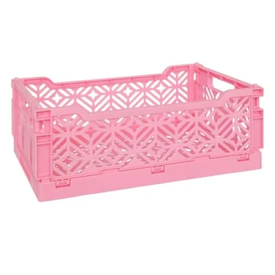 Afbeelding van Atmosphera Kids Vouwkrat/Opbergkrat Stapelbaar 30x20x12cm Roze
