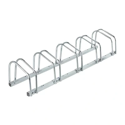 Afbeelding van Relaxdays fietsenrek metaal voor fietsen fietsenstandaard 60 mm dikke banden zilver