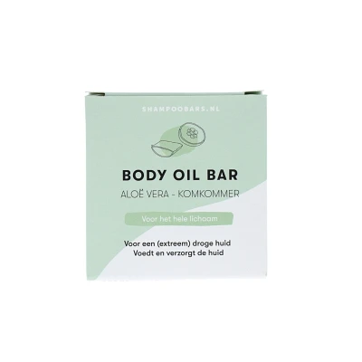 Afbeelding van ShampooBars Body Oil Bar Aloe Vera &amp; Komkommer