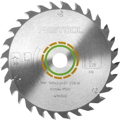 Afbeelding van Festool Accessoires Zaagblad voor TS 55 EBQ 160mm W28 496302