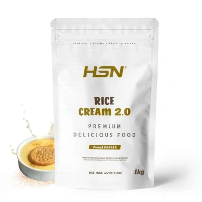 Image de HSN crème de riz 2.0 Saveur 1 kg = 33 prises par paquet sans sucre ajouté, 100 % glucides purs Texture extra fine et crémeuse Idéal porridge No OGM, végétalien, gluten