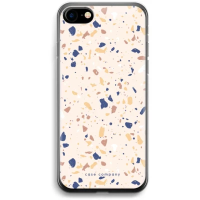 Afbeelding van Case Company® hoesje geschikt voor iPhone 7 Terrazzo N23 Soft Cover Telefoonhoesje Bescherming aan alle Kanten en Schermrand