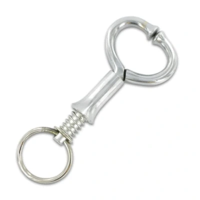 Afbeelding van Neusklem koe met veer 17 cm