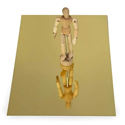 Afbeelding van Papertent 10 vellen spiegelkarton superglad goud A4