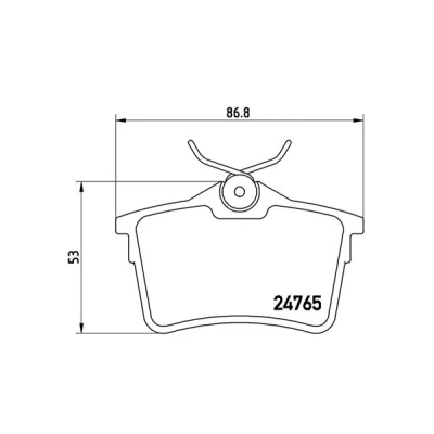Afbeelding van MAGNETI MARELLI 363700461084 Remblokkenset Zonder slijtage waarschuwingscontact Met remzadelschroef CITROËN: Berlingo II Van