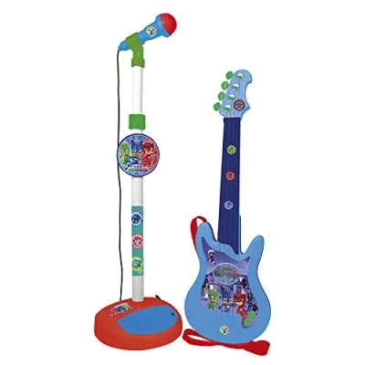 Afbeelding van Kindergitaar PJ Masks Microfoon Blauw