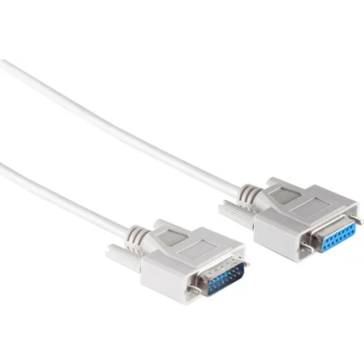 Afbeelding van Gameport kabel 15 pins SUB D verlengkabel CCA aders / beige 3 meter