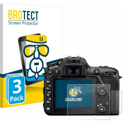 Afbeelding van BROTECT Screenprotector voor Nikon D7500 Folie Beschermfolie Beschermglas transparant (3 Stuks)
